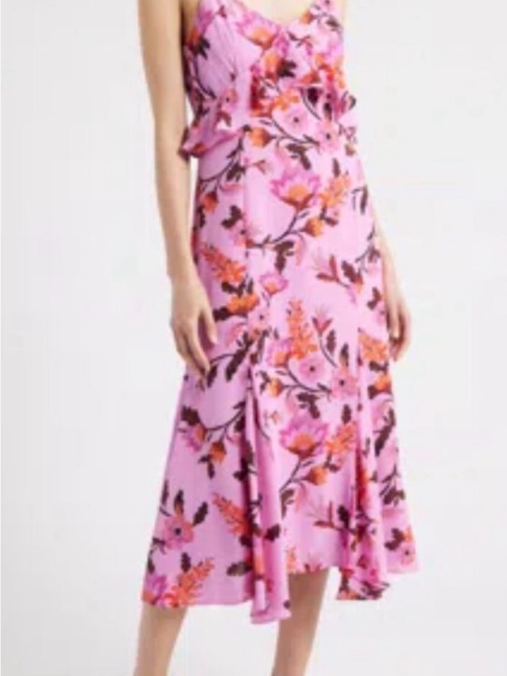 Chelsea28 Pink Floral Midi Dress